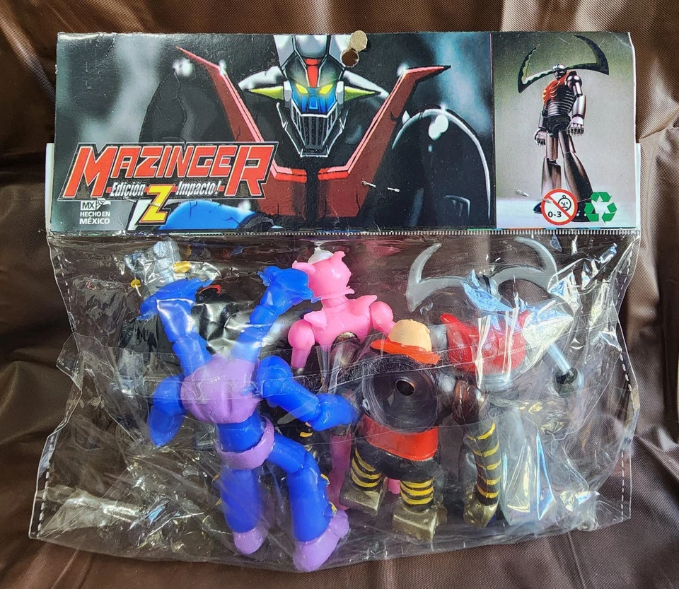 ☆Mazinger Z Juego De 5 Figuras 4" Sellado Bootleg México Edición Impacto Foto 4 de 4