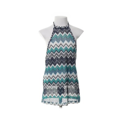 Glamorous, Neckholder Top, Größe: 128, Blau/Grün/Weiß/Mehrfarbig, Chevron #6Nc