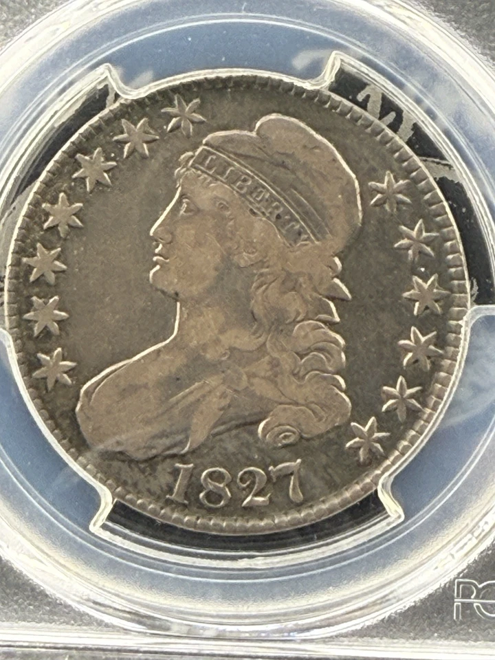 1827 P Capped Bust Half Dollars PCGS VF-25 Square Base Toning On Reverse - Image 2 of 4