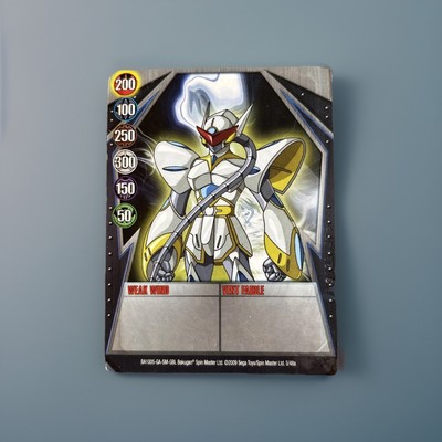 Bakugan Gundalian Invaders Weak Wind   Silver Gate Card 5/48a | Ser# Aranaut