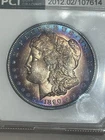 1890 P Morgan Dollar Monster Toned Obverse