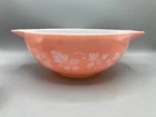 Pyrex Pink Gooseberry Cinderella Mixing Bowl 444 4QT Nesting Bowl Vintage 10"