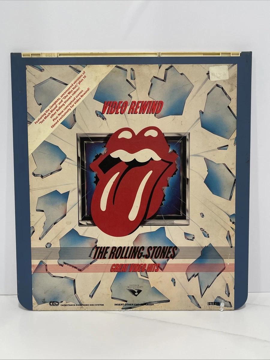 The Rolling Stones Great Video Hits Video Rewind CED VideoDisc