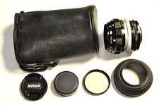 Nikon Nikkor-H 85mm 1.8 lens non AI manual focus lens. Serial #255450