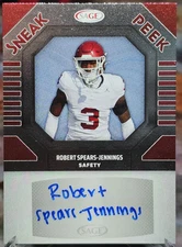Robert Spears-Jennings 2025 Sage Low Series Sneak Peak Red Rookie Auto #SPA-RSJ