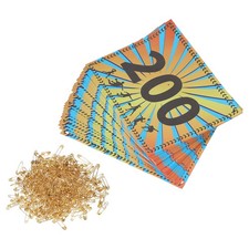 Running Bib Number 7x6 Inch, 101-200 Wheat Ears Waterproof Competitor Number