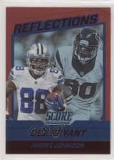 2016 Score Reflections Jumbo Red 39/50 Andre Johnson Dez Bryant #16 HOF 1p5