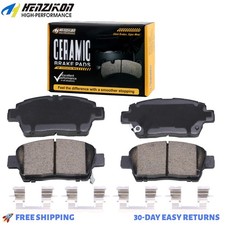 Front Ceramic Brake Pads Whardware For 2001 - 2009 Toyota Prius All Models