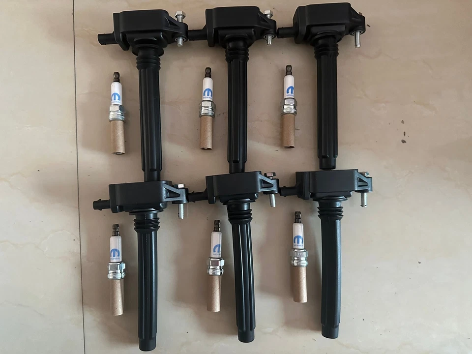 6PCS Mopar Spark Plugs & UF648 Ignition Coils Chrysler Jeep Dodge Ram 3.6 US - Image 3 of 4