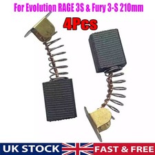 UK Carbon Brushes for Evolution RAGE 3S & Fury 3-S 210mm Mitre Saw 030-0254 4Pcs