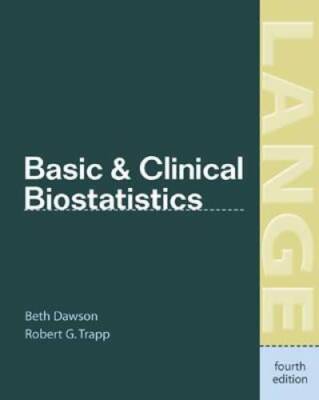 Basic & Clinical Biostatistics (LANGE Basic Science) - Paperback - GOOD