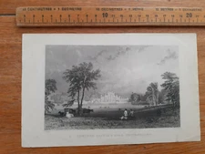 Lowther Castle & Park Westmoreland engraving 