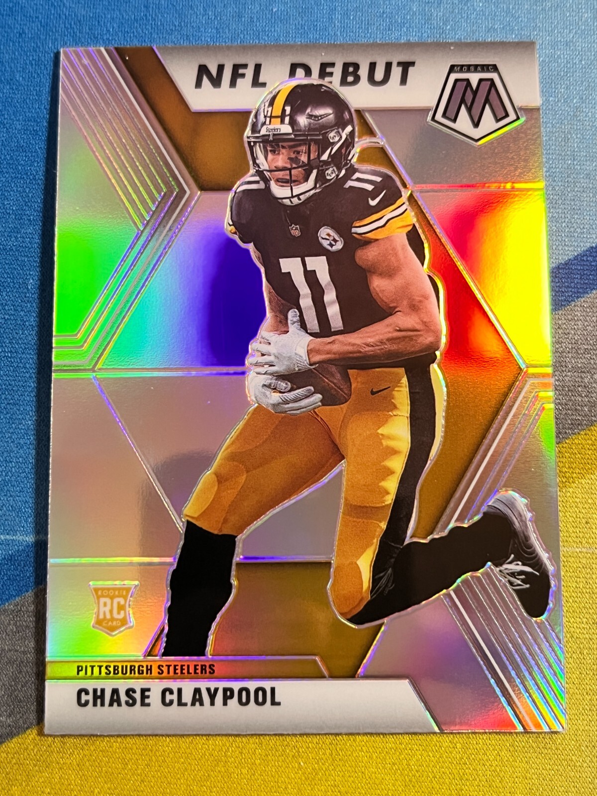 2020 Mosaic Football CHASE CLAYPOOL Steelers Rookie Debut #278 Silver