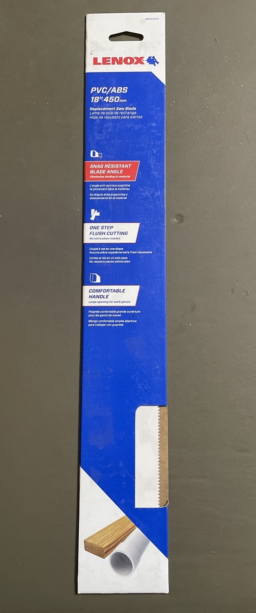 Sawa No。 LENOX PVC ABS Saw Blade 18 Inch Replacement Snag Resistant