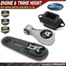 3x Transmission Mount & Torque Strut Mount for Nissan Sentra 2013-2015 L4 1.8L