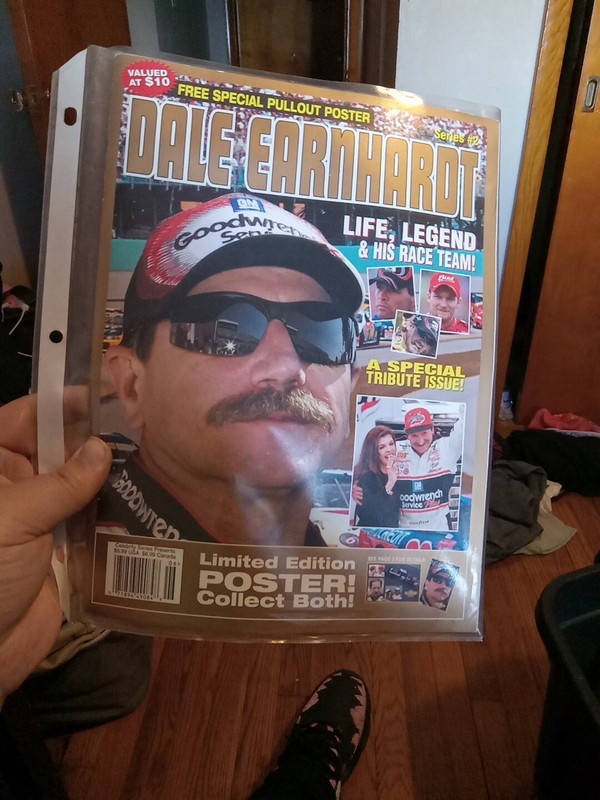Dale Earnhardt Collector Magazine Life Legend + Race Team Includes Poster