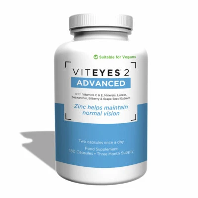 VITAMIN HEALTH Viteyes 2 Advanced (180 capsules / 3 months supply) AREDS2 based formula BNWT