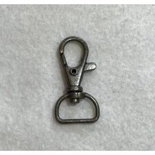 Antique Brass Carabiner Closure Latch with D-ring Purse Hardware - Choose Size -