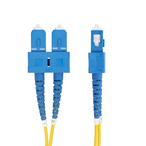 StarTech 3m (9.8ft) SC to SC (UPC) OS2 Duplex Fiber Optic Cable, 9/125µm - 第 2/5 張圖片