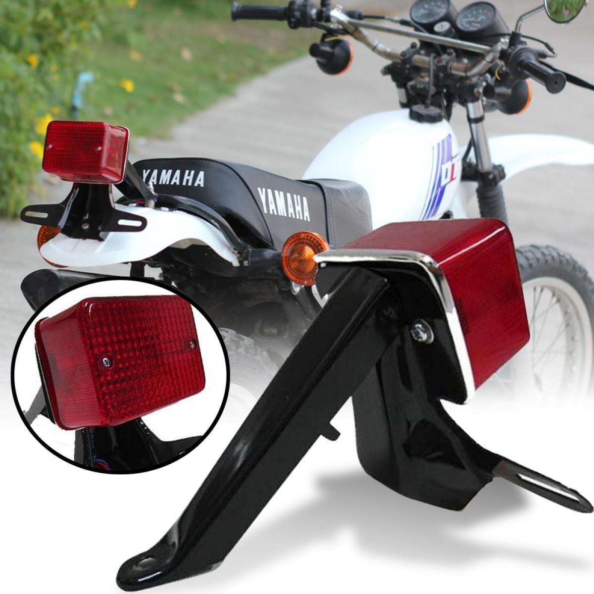 Tail Light Lamp & License Plate Bracket For Yamaha DT100, DT125, DT175 Dirt Bikes