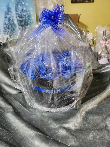 Luxury Artificial Rose Flower Round Hat Box Birthday Anniversary Present gift - Picture 9 of 11