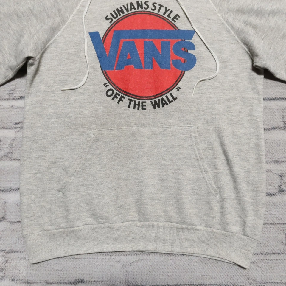 Sudadera De Colección Vans Sunvans Estilo Logo Fuera de la Pared Hecha en EE. UU. Monopatín Foto 3 de 4