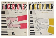 John W. Schaum Fingerpower Piano  Organ Exercise Books 1  3 Vintage