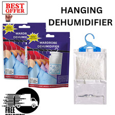 HANGING WARDROBE DEHUMIDIFIER BAGS CONDENSATION MOULD MILDEW DAMP FOR HOME