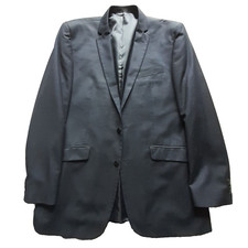 KENNETH COLE REACTION Men's Size 42L Dark Blue Single Breasted Blazer