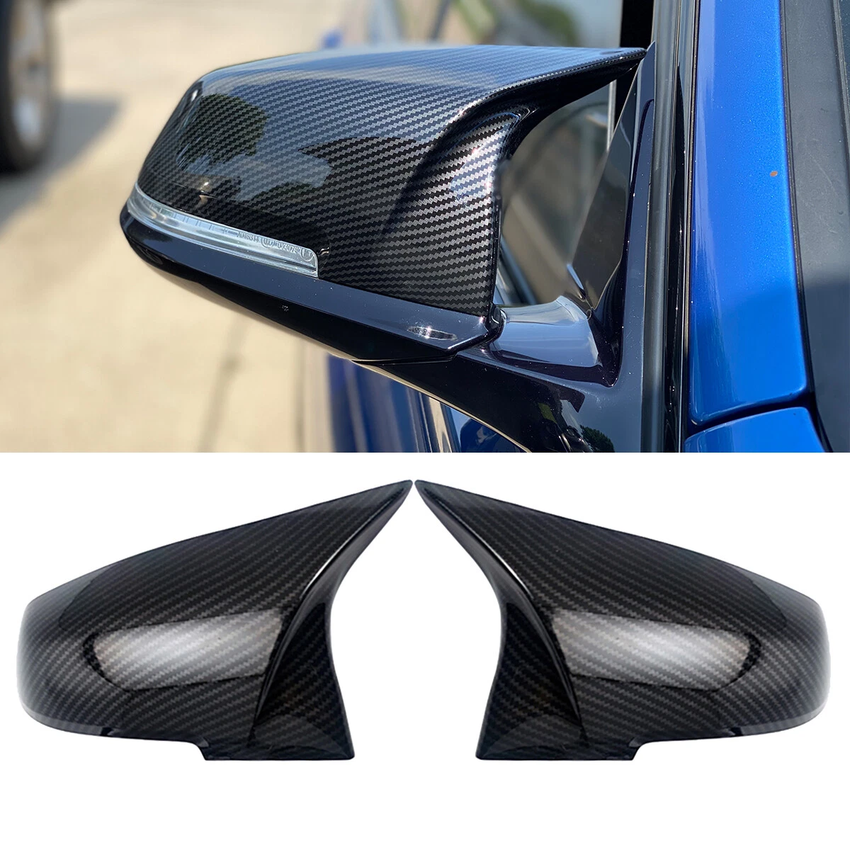 Carbon FIber Mirror Cover Caps For BMW F20 F21 F23 F30 F36 F32 F87