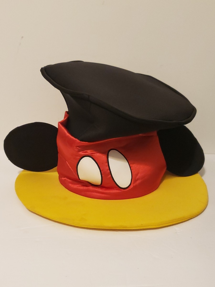 Walt Disney World Mickey Mouse Red And Yellow Top Hat Adult  display picture 1