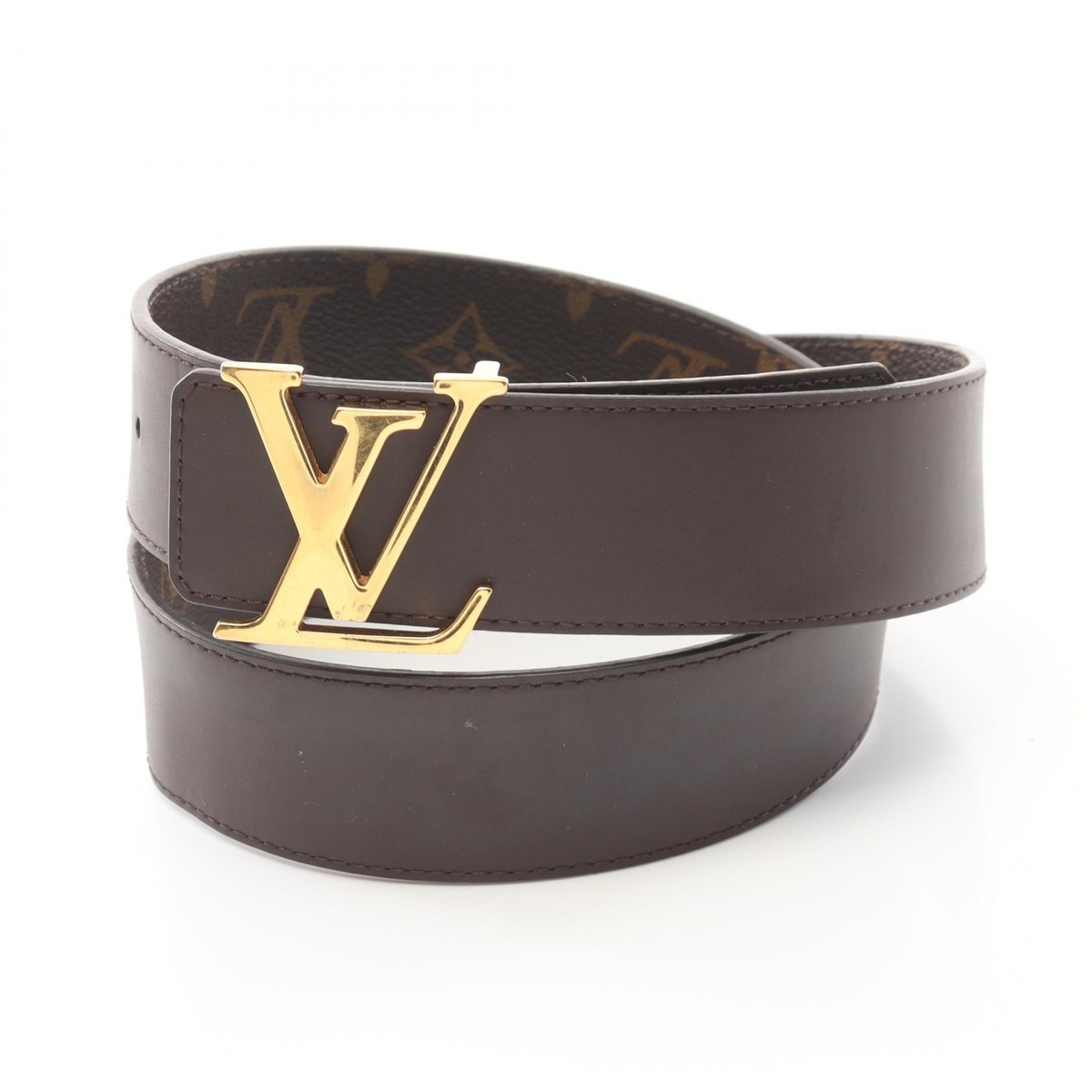 Louis Vuitton レザー ベルト Louis Vuitton ルイヴィトン レザーベルト LV ピラミッド