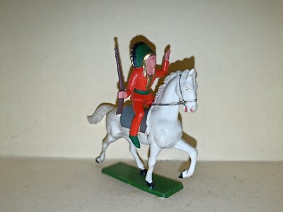 Figurine Starlux Sioux Piéton Assis Avec Fusil - Collection N°46