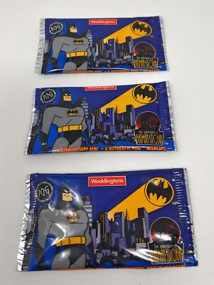 Batman & Robin POGS - 3 x SEALED PACKS - Waddingtons 1995