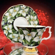 Royal Albert Trillium Flora Series Flowers Teacup And Saucer Bone China UK BX20