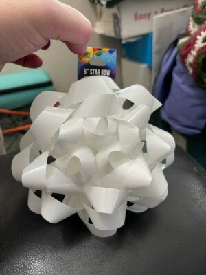 Forum 6'' White Star Bow Present Decoration New!!!