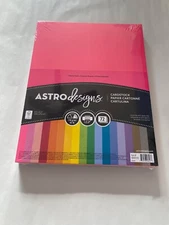 Astro Designs Multi Color Cardstock 65lb (  72 Sheets ) 8.5 x 11 in NEW Sealed