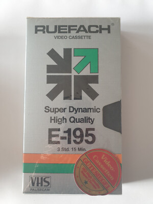 Ruefach E-195 VHS Videokassette SDHQ Leerkassette OVP (Original verschweißt) RAR