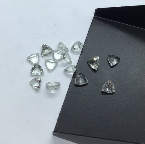 Green Amethyst Trillion Cut AAA Natural Loose Gemstone For Assorted All Jewelry - Picture 4 of 24