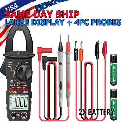 CUSTOM-SIGN Digital Multimeter Tester AC DC Voltage RMS Amp Clamp Meter Auto Range Handheld