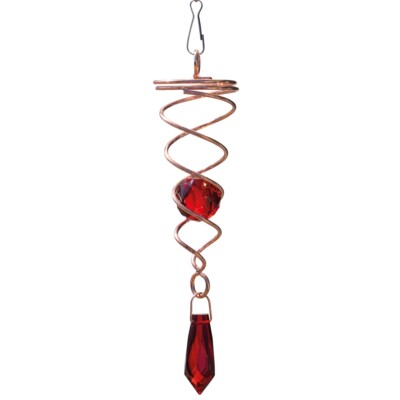CIM Spirale Little Copper Twister Rot Haus & Gartendeko Windspiel Edelstahl