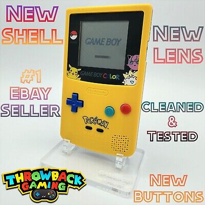 Nintendo Gameboy Advance Pikachu Pokemon Console Yellow Special NEW SHELL &  LENS