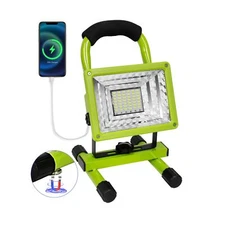 LANFU 30W LED Work Light with Stand, 90° Tiltable 360° Rotation Handle