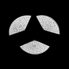 For Mercedes Benz Steering Wheel Center Emblem Trim Diamond Studded Sticker