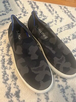 Rothy's The Original Slip On Sneaker Grey Camo Textile Women’s US