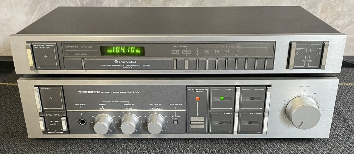 Pioneer ステレオアンプ 通電ジャンク】PIONEER 4chステレオアンプ ED-660 チューナー