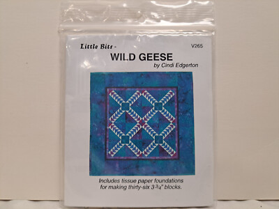 Little Bits Quilt Pattern - Wild Geese (Cindi Edgerton) #V265