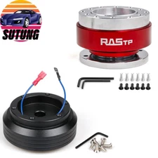 Aluminum Steering Wheel Quick Release + Hub Adapter Kit For Honda Civic 96-00 EK