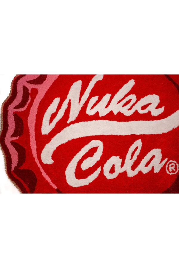 Fallout Red Rug Fallout Nuka Bottle Cola Cap Red Rug Mat 36x36 Official Sold Out NEW | eBay