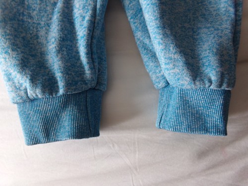 Vtg Girls Joggers Sweatpants 10-12 Y2K 80's 90s STONEWASHED Blue-Green Lounge - Picture 20 of 24